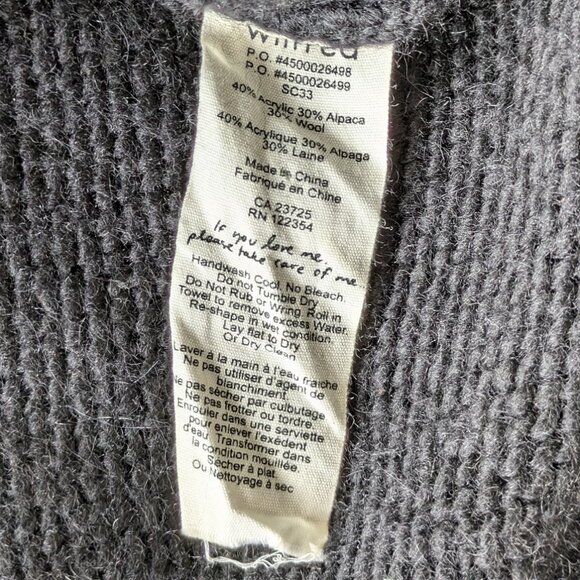 NEVER WORN - Wilfred "silk and cashmere" black turtleneck sweater dress … - Picture 6 of 15